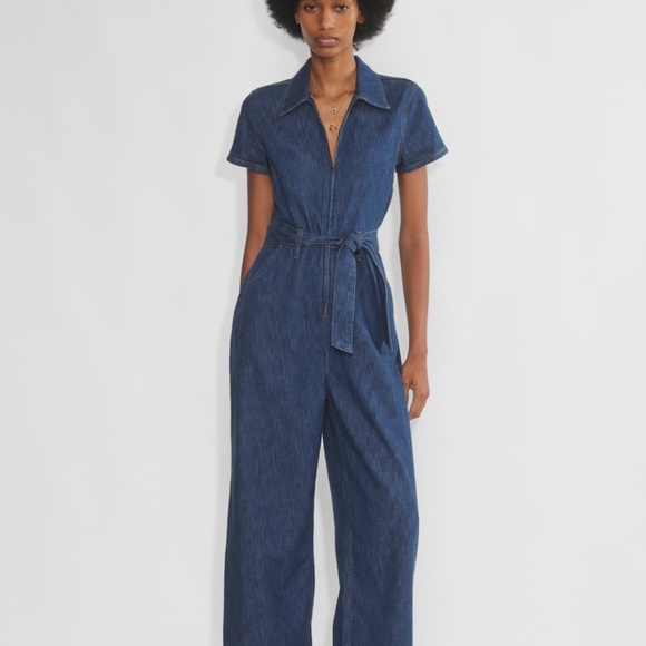 NWOT Aritzia Approach Denim Jumpsuit 00 - Picture 1 of 5